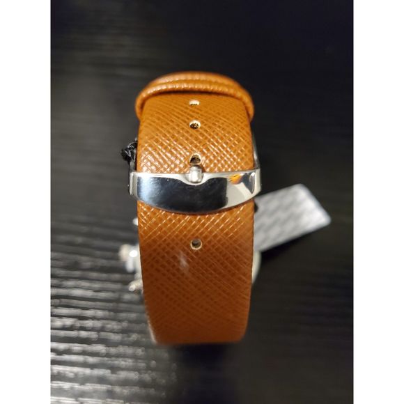 🔥 NEW IN BOX Chronos Men's Leather Strap Calendar Business Watch (brown) - Picture 5 of 5